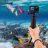 Floating Hand Grip Waterproof Pole Mount for GoPro Hero 9/8/7/6/5/4/3/2/1, Handle Mount for DJI Osmo Action Cameras