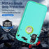 YmhxcY Shockproof Case for iPhone XR, 3-Layer Durable Phone Cover for Apple iPhone XR 6.1", Aqua Blue and Lime Green
