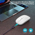 AIKOKOK 5.2 2.4G Wireless Bluetooth Mouse, Rechargeable, Dual Mode Bluetooth & USB, LED Lights, Slim, Silent, Portable