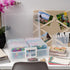 IRIS USA 4" x 6" Photo Storage Craft Keeper, 2 Pack with 16 Organization Cases for Pictures and Crafts