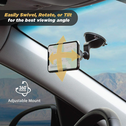 Scosche MMWSM-XCES0 MagicMount Select Magnetic Phone Holder - 360 Degree Adjustable Suction Cup Car Mount