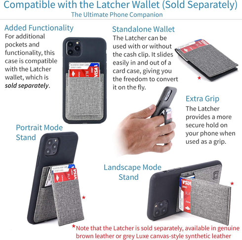Dockem Silicone Wallet Case for iPhone 11 Pro Max (6.5") - Protective Card Case with 2 Credit Card Slots