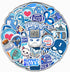 50 PCS Diabetes Awareness Stickers, Inspirational Vinyl Decals, Waterproof Decorative Labels for Bicycle, Laptop, Water