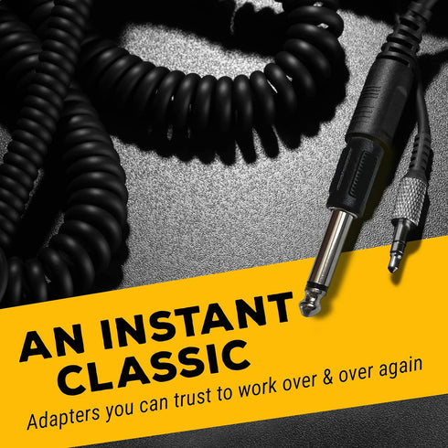 GLS Audio Store RCA to 1/4 TS Adapter - 4 Pack, RCA Female to 1/4 Inch Male Mono TS Plug