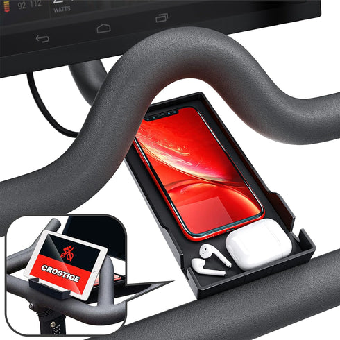 Phone Holder Compatible with Peloton Bike & Bike Plus, Original Design Tray for iPhone and Cell Phones