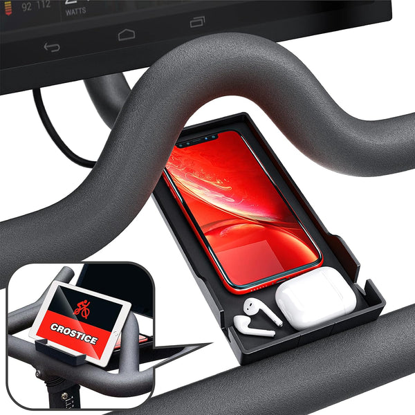 Phone Holder Compatible with Peloton Bike & Bike Plus, Original Design Tray for iPhone and Cell Phones