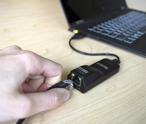 Plugable USB 2.0 to Ethernet Fast 10/100 LAN Wired Network Adapter - Driverless, Compatible with Chromebook, Windows,