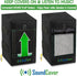 Two Small Heavy Weight 600D Waterproof Outdoor Speaker Covers for C-Bracket Mounted Speakers, Fits Yamaha & Polk