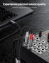 3.5mm 1/8" 6.35mm 1/4" 6.6FT, TRS to Double TS Mono Y Cable Splitter Cable, Gold Plated for Phone iPod Laptop