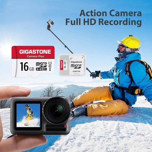 Gigastone 16GB Memory Card Pack of 2, Camera Plus Series, Speed Up to 85MB/s, Ideal for Full HD Video