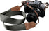 Ends,1.5"Wide Olive Green Camera Strap,Double Layer top-grain Cowhide Pure Cotton Woven Camera Strap,Adjustable