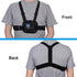 Suptig Adjustable Chest Mount Strap for GoPro Hero 12, 11, 10, 9, 8, 7, 5, 4, 3, AKASO, DJI Osmo (Black)