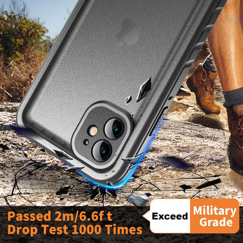 Cozycase Waterproof iPhone 11 Case - Built-in Screen Protector, Full-Body Rugged Bumper, Shockproof and Dustproof