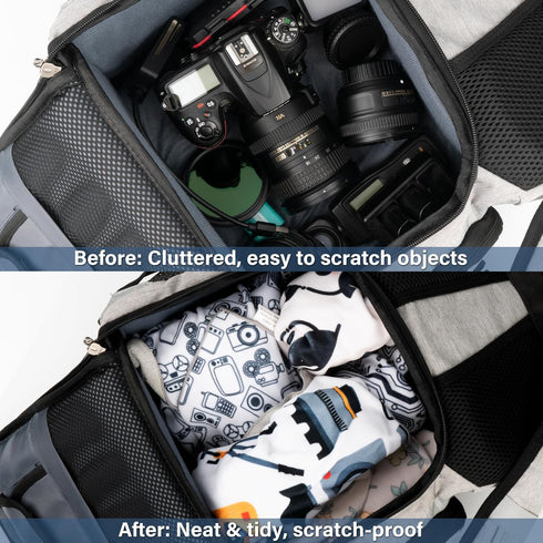Walking Way Protective Wrap, Self-Adhesive Magic Cloth Camera Wrap, Storage Cloth, Anti-Scratch, Dustproof, Washable
