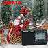 D-328 Portable Multi Band Radio Stereo MP3 Player with Rechargeable Battery, Earphone Jack, USB, Micro SD (Black)