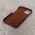 Porter Riley Leather Case for iPhone X/iPhone Xs - Chocolate Brown, Premium Genuine Leather Slimline Back Case