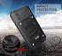 Mitywah Waterproof Case for iPhone X/XS, Heavy Duty Durable Metal Full Body Protective Case, Black