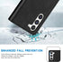 ZZXX Wallet Case for Samsung Galaxy S23 - RFID Blocking Card Slot Stand Magnetic Leather Flip Fold Protective