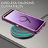 for Galaxy S9 Case, Heavy Duty Shockproof Dust/Drop Proof 3 Layer Full Body Protection Rugged Cover Case (Purple/Pink)