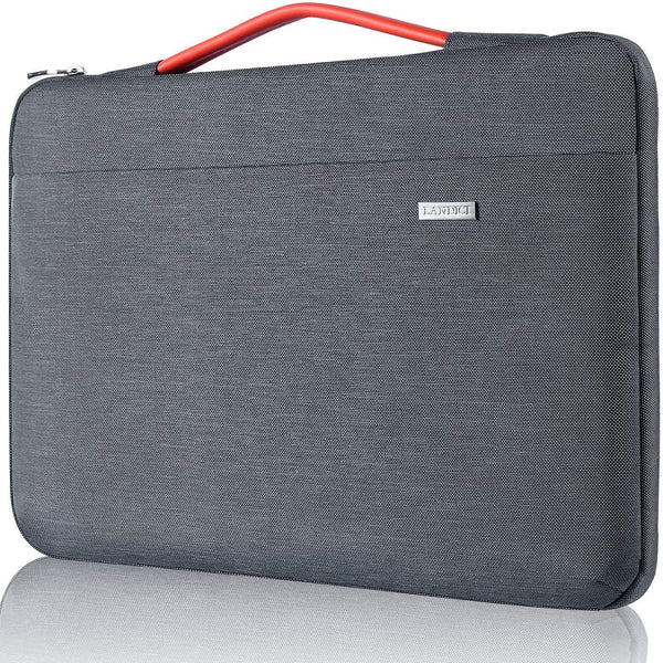 LANDICI 360° Protective Laptop Sleeve Case for 14-15 Inch MacBook Pro, Air, Surface Laptop, Waterproof, Grey
