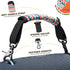 QIANHAI 2PACK Speaker Handle Strap & Shoulder Belt – Replacement Accessories for JBL Portable Speaker (Black & Light
