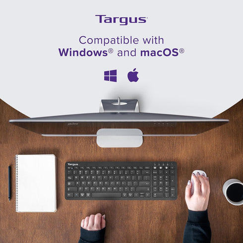 Targus Midsize Multi-Device Bluetooth Keyboard, Compatible with Chrome OS, Windows, macOS, iOS, Android