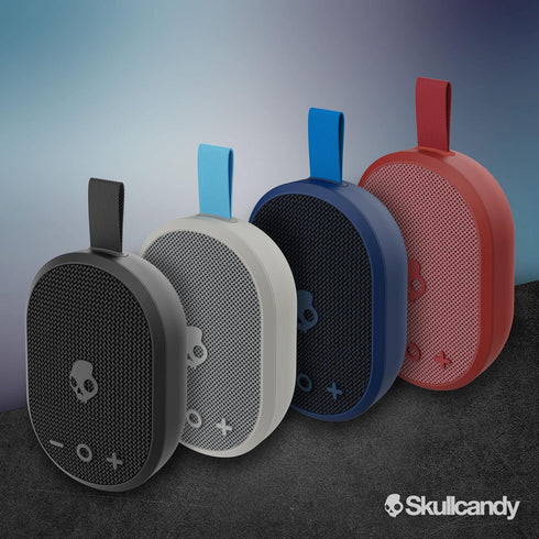 Skullcandy Ounce Wireless Bluetooth Speaker, IPX7 Waterproof Mini Portable Speaker with 16 Hour Battery, Black Strap