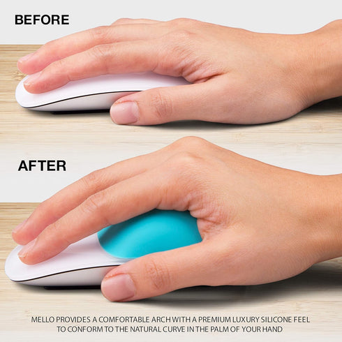ELEMENTING 1 2 Mello Silicone Cushion Compatible with Apple Magic Mouse & (Marshmello White)