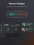 arsvita Bluetooth 5.0 Cassette to Aux Adapter for Car, Hands-Free Call, Charcoal Black
