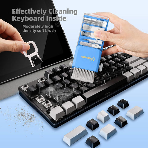 Electronics Screen Cleaner Repair Tool with 3 in 1 Earbud Cleaner Pen, Camera Lens Pen, Suitable for iPad, iPhone, Cell