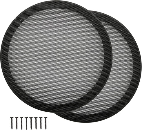 10" Speaker Grill Covers, Car Speaker Subwoofer Guard Protector, ABS Plastic Frame with Metal Mesh, Black (2 Pcs)