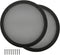 10" Speaker Grill Covers, Car Speaker Subwoofer Guard Protector, ABS Plastic Frame with Metal Mesh, Black (2 Pcs)