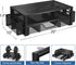 Simple Trending 2 Tier Metal Monitor Stand, Computer Desk Organizer with Drawer and Pen Holder for Laptop, Computer,