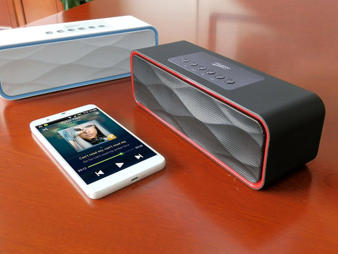 i-Tentek 10W MP3, Portable Bluetooth Stereo Speaker, with Acoustic Drivers,FM Radio & Handsfree Speakerphone, Slots