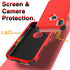 YmhxcY iPhone X/Xs Case with 2 EPU Screen Protectors, Shockproof & Dropproof Protection - Red/Black, 5.8"