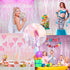 Dazzle Bright 2 Pack Backdrop Curtain, 3FT x 8FT Metallic Tinsel Foil Fringe Curtains for Baby Shower Party Background