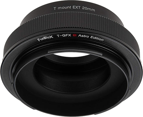 Fotodiox Astro Edition Lens Adapter - T-Mount (T/T-2) Screw Mount for Fujifilm G-Mount GFX Cameras for Astronomy