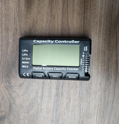 Battery Tester Digital Capacity Checker for LiPo/Life/Li-ion/NiCd/NiMH Battery Packs