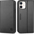 SHIELDON Case for iPhone 12/12 Pro 5G, Genuine Leather Wallet Case with RFID Blocking and Kickstand