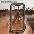 Waterproof iPhone 13 Case - Full Protection Shockproof Dustproof with Built-in Screen Protector and Lanyard (Black)