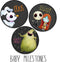 Silly Goose Gifts Little Nightmares Character Themed Baby Milestone Stickers, Set of 18 for First Year Photo Prop