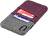 Dockem Wallet Case for iPhone Xs Max (6.5") - Luxe M2 Synthetic Leather, Maroon & Grey, Built-in Metal Plate for