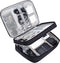Electronic Bag Travel Cable Accessories Bag, Waterproof Double Layer Electronics Organizer, Portable Storage Case for