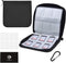 Memory Card Case, Fits up to 88x SD, Micro SD, CF, Holder with 88 Slots, Travel and Storage, Black