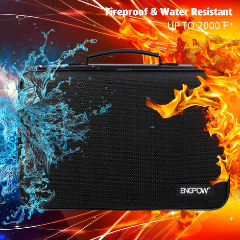 ENGPOW Fireproof Battery Organizer, Waterproof Storage Case with Tester, Holds 220+ Batteries