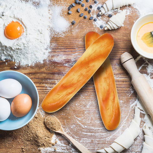 3 10.62In DOITOOL Pcs Artificial Long Bread Loaves Realistic Fake Bread Toy Props for Photography Display and Play Food