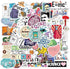 DLZJY 50PCS Funny Science Laboratory Stickers, Laboratory for Teens Adults, Physics Biology Chemistry Experiment