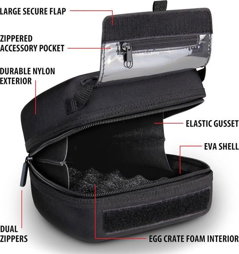 USA Gear Quick Access DSLR Hard Shell Camera Case with Molded EVA Protection and Padded Interior