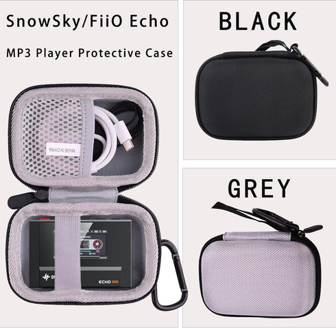 WAIYUCN MP3 Hard Carrying Case Compatible with SnowSky/FiiO Echo MINI/Echo Retro HiFi Bluetooth Player Protective Case