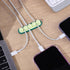 YBEATY 6 Pcs Pea Cable Clips Cord USB Holder Organizer Wire Management Cute Self-Adhesive Desk Cord Organizer Clip